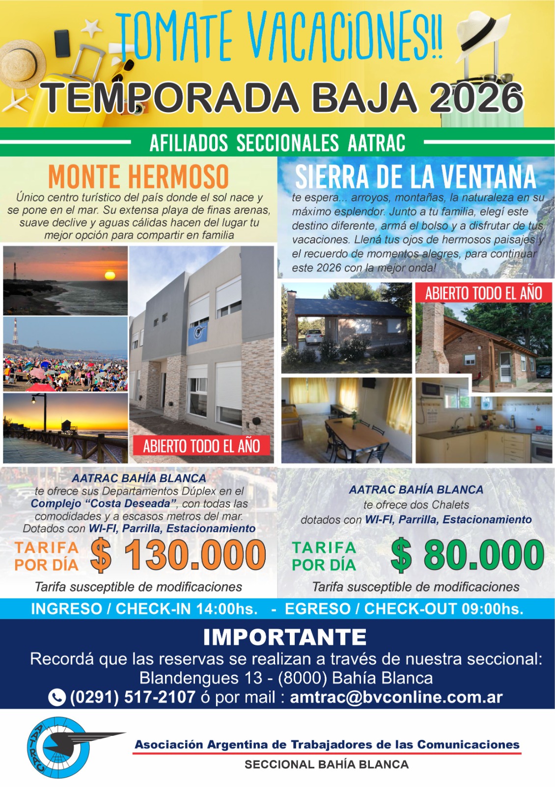 Monte Hermoso – Complejo AATRAC