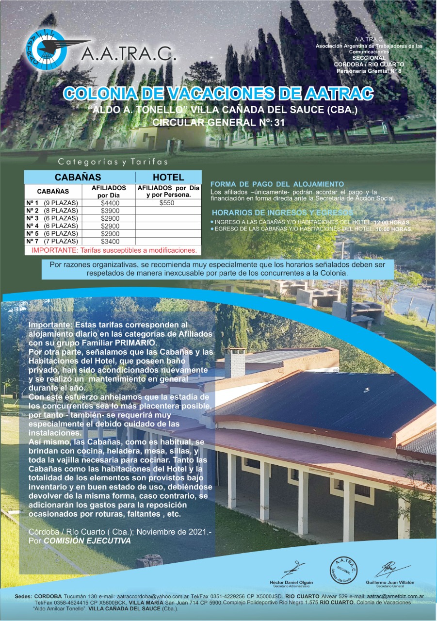 Córdoba – Complejo AATRAC